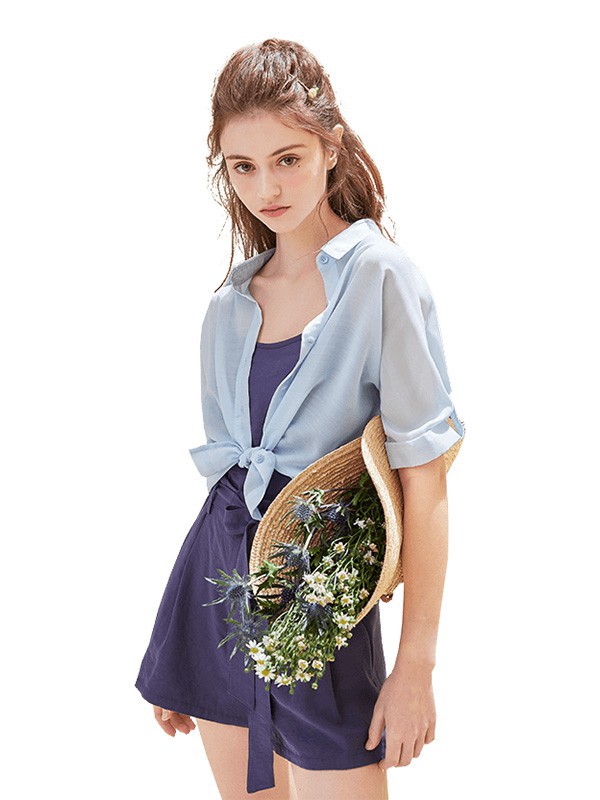 Rosel女装2023春夏季紫色吊带裙