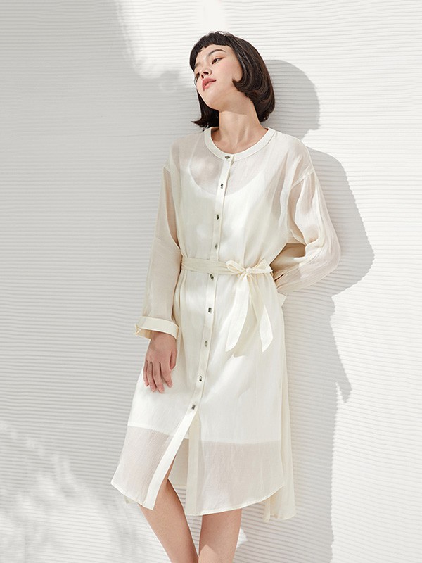 AMIIREDEFINE2023春夏季白色连衣裙