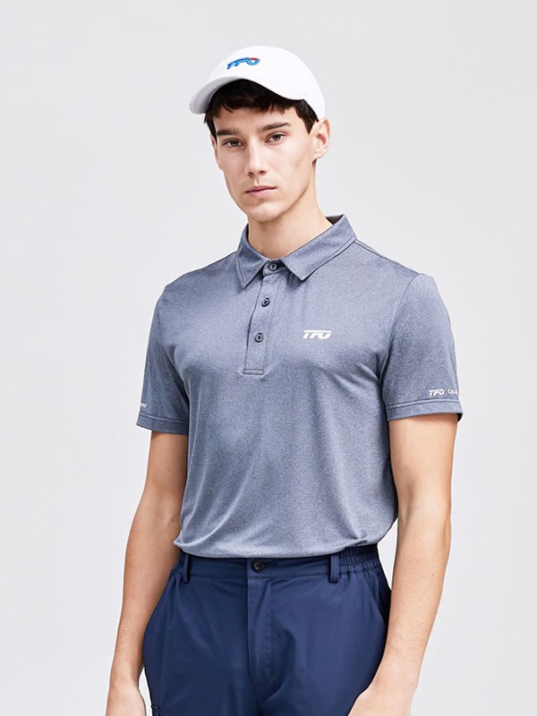 TFO运动装2023春夏季灰色polo衫