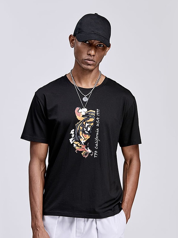 TFO运动装2023春夏季黑色T恤