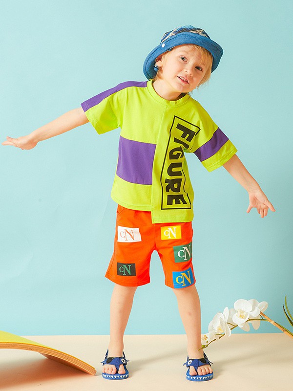 皮皮牛2023春夏季绿色T恤