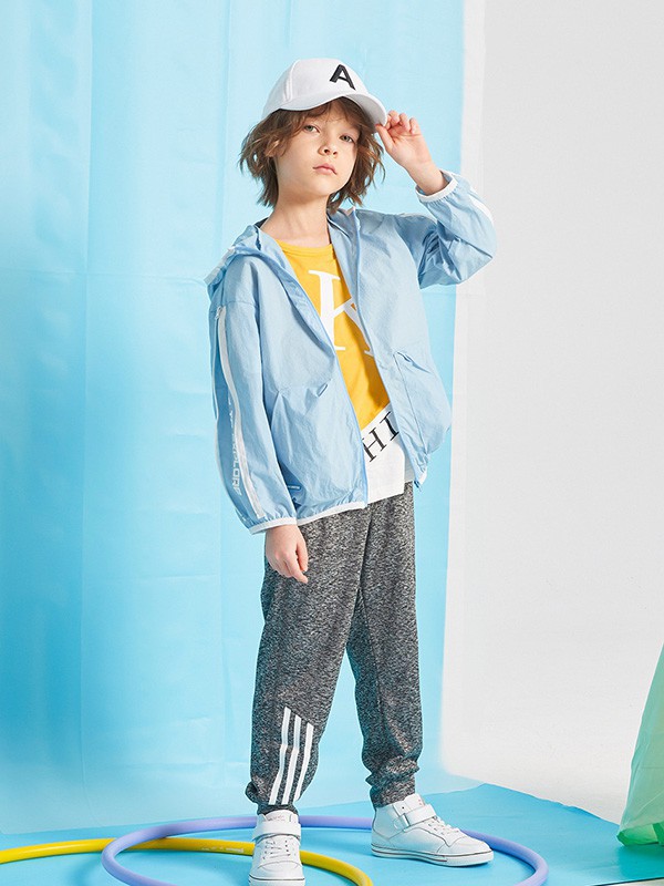 皮皮牛2023春夏季蓝色外套