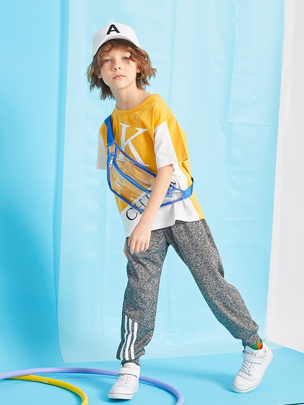 皮皮牛2023春夏季灰色长裤