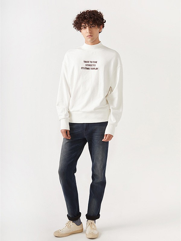 萨缇尼男装2022秋冬季白色T恤