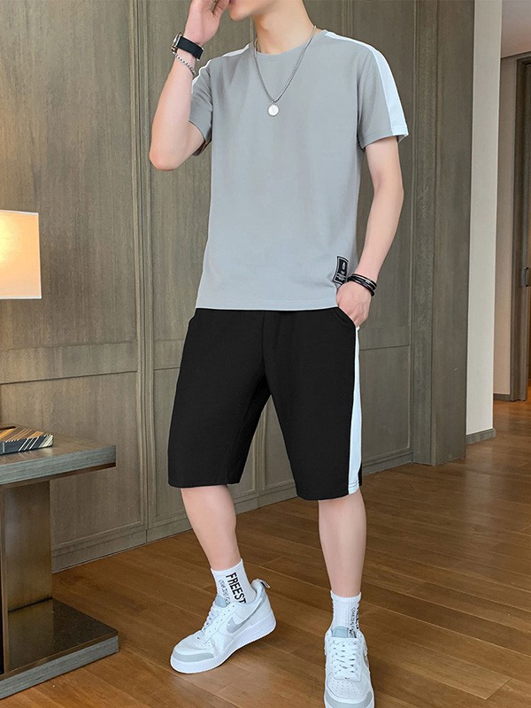 KOJO男装2023春夏季黑色短裤