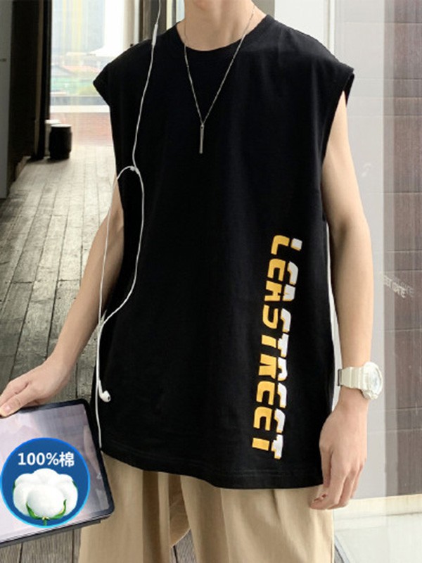 KOJO男装2023春夏季肤色背心