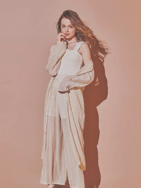 ROYALPARTY女装2023春夏季米色背心