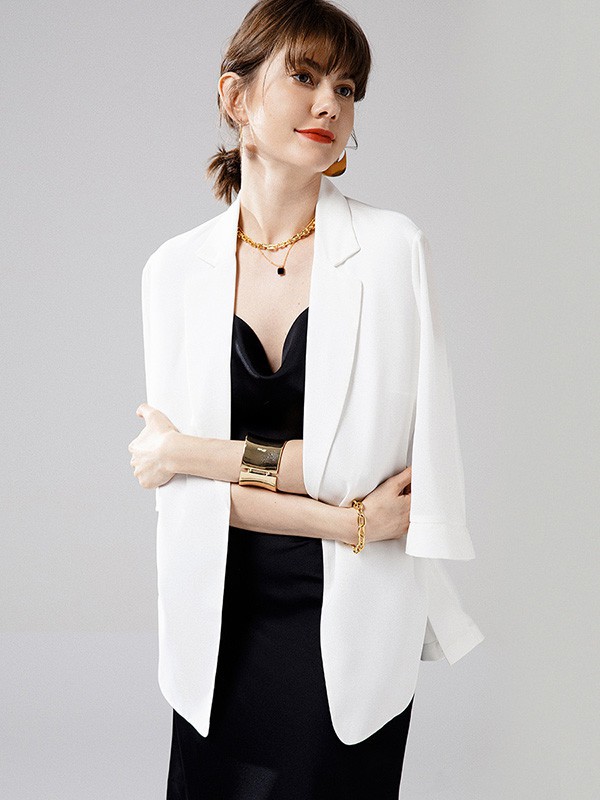 紫澜门2023春夏季白色西装