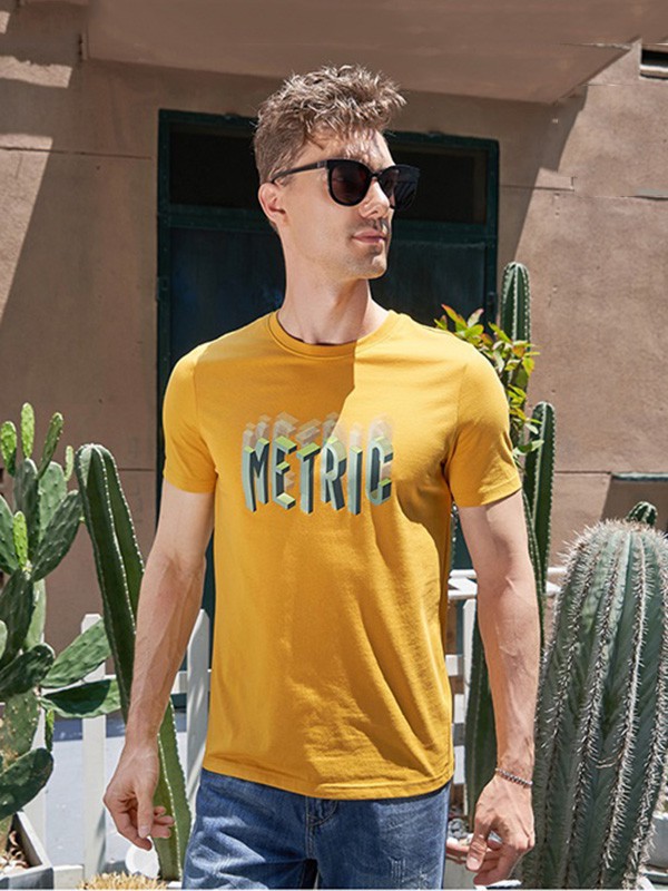 JEEPSPIRIT1941ESTD2023春夏季黄色T恤