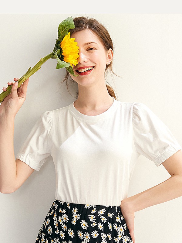 PIPO女装2023春夏季黑色T恤