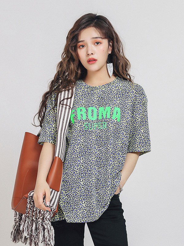 高言2023春夏季灰色T恤