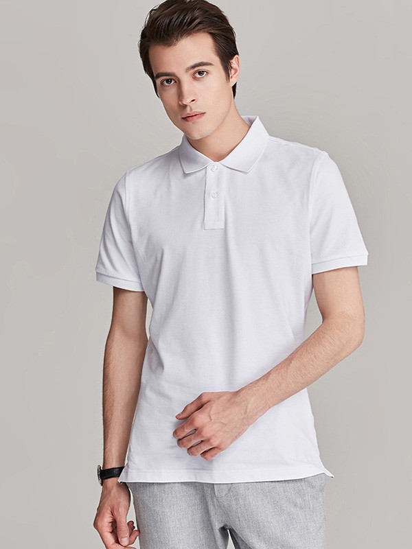 让.路易.雪莱2023春夏季白色polo衫