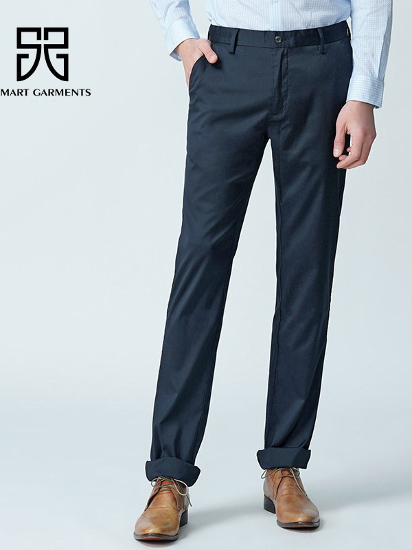 顺美2022春夏季黑色纯色长裤