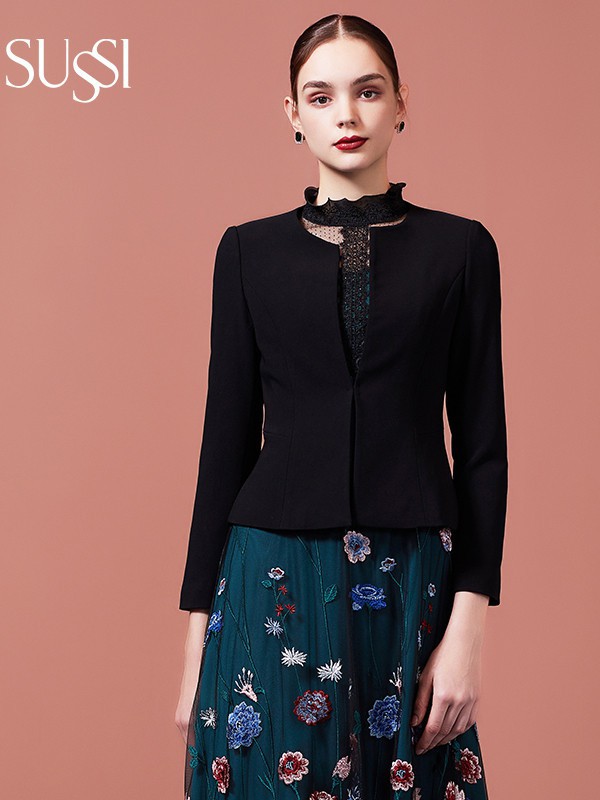 古色2021秋冬季绿色印花半身裙