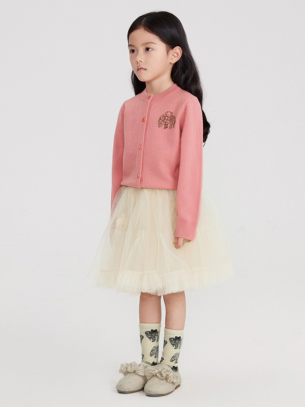 小江南布衣2022春夏季粉色印花T恤