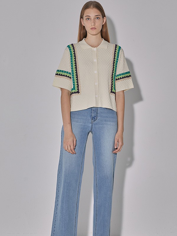 百家好女装2022春夏季蓝色纯色阔腿裤