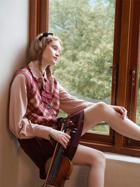 pit女装2022春夏季粉色格子背心