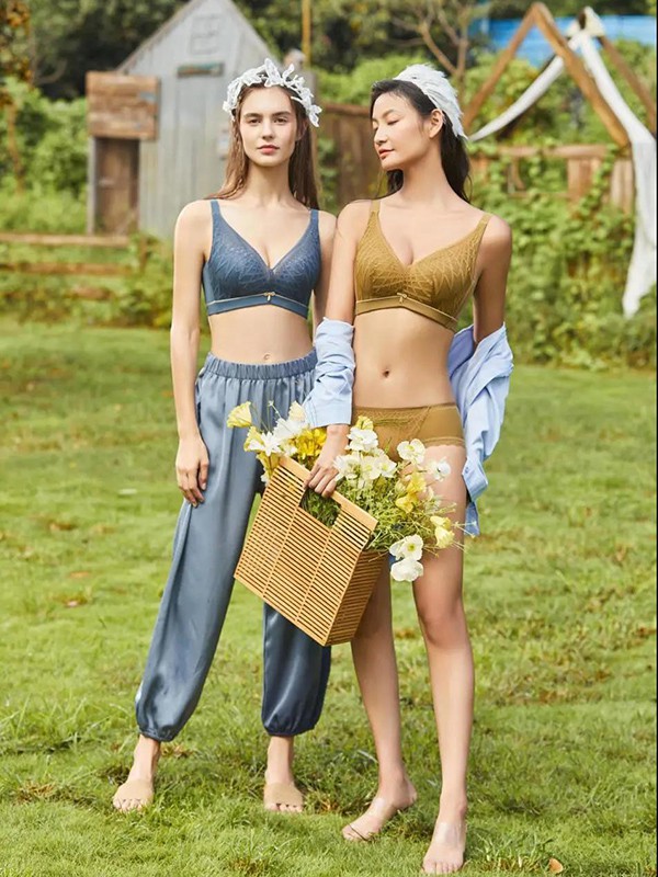 罗丽丝内衣2022春夏季蓝色时尚内衣