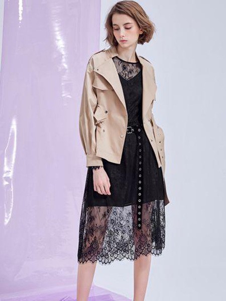 M.STUDIO女装2022春夏季卡其色纯色外套