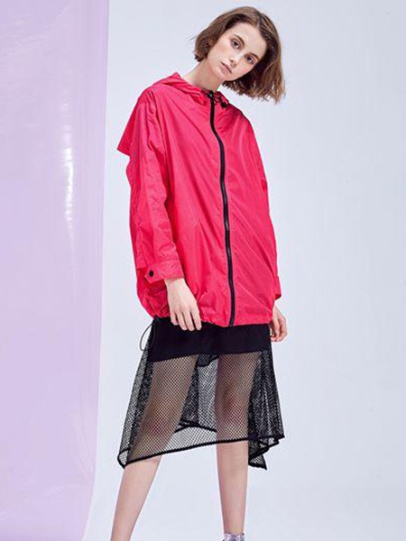 M.STUDIO女装2022春夏季黄色透视半身裙