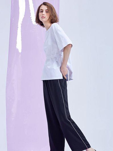 M.STUDIO女装2022春夏季白色纯色T恤