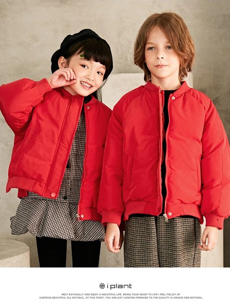 植木2021秋冬季红色纯色外套