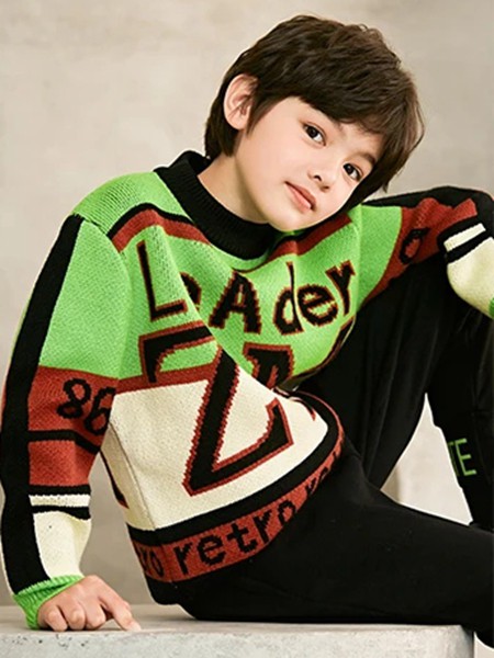 植木2021秋冬季拼色印花毛衣