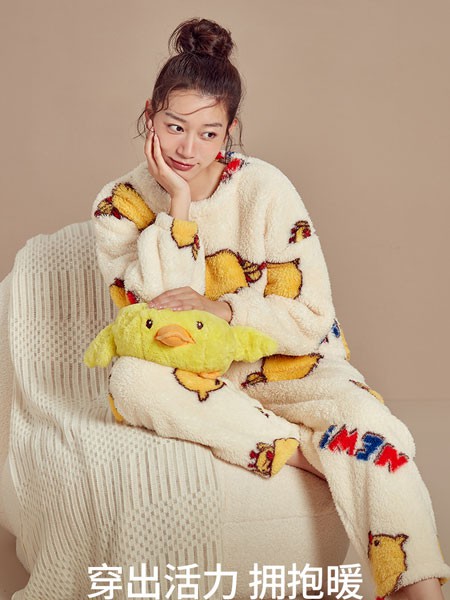 都市丽人内衣2021秋冬季白色家居服