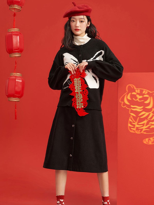 拉夏贝尔女装2022春夏季黄色印花T恤