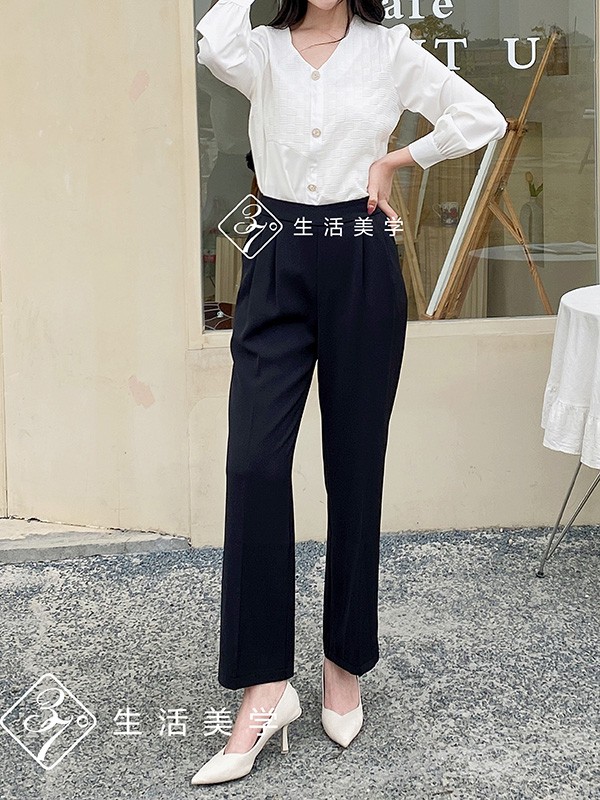 37度生活美学2022春夏季白色纯色衬衫