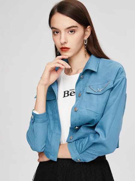 MOODEVER女装2022春夏季白色印花T恤