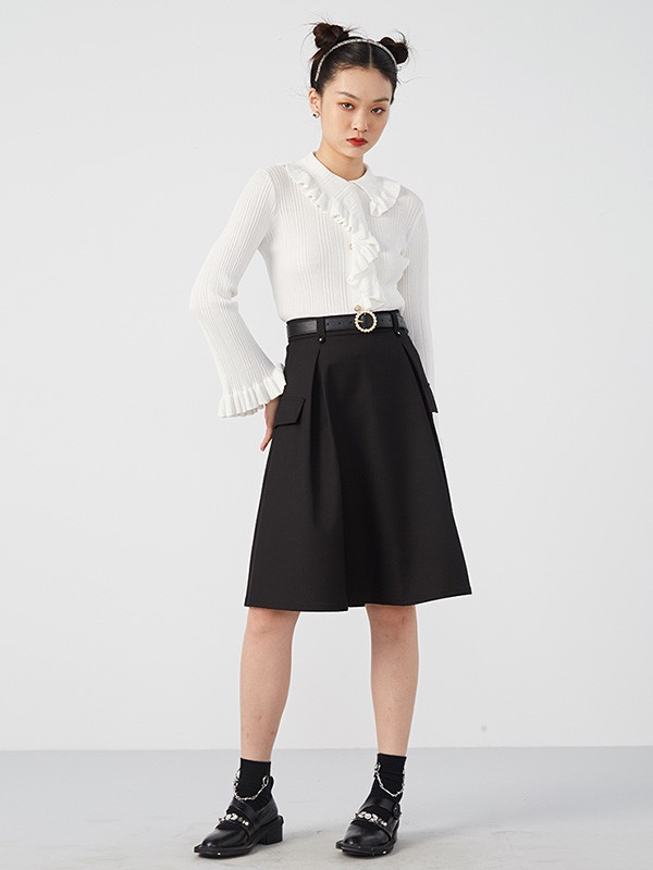 CC&DD女装2022春夏季白色纯色衬衫