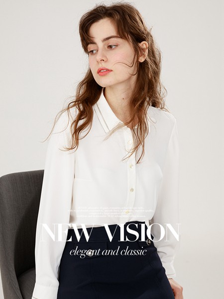 杰西2022春夏季白色纯色衬衫