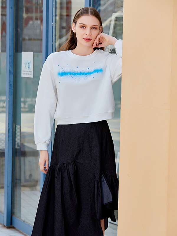 圣多衣2022春夏季白色印花T恤