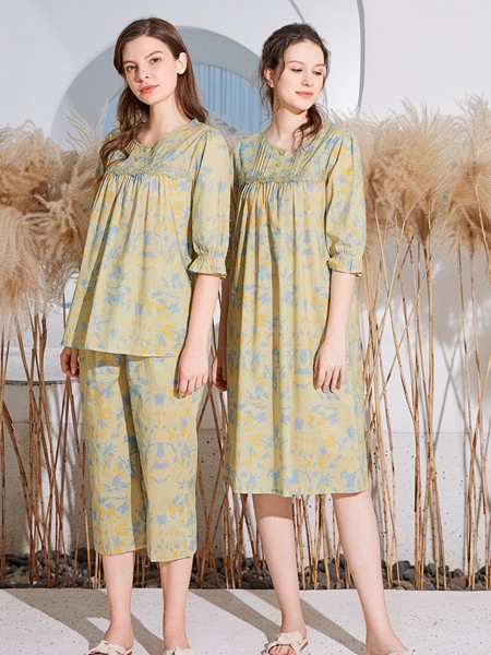 秋鹿2022春夏季绿色家居服