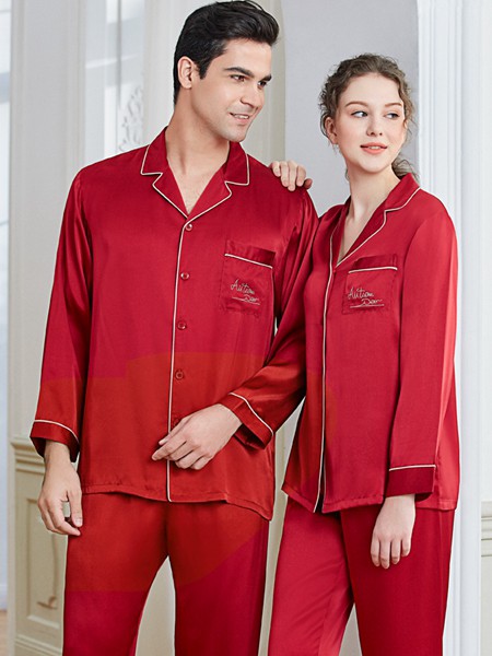 秋鹿内衣2022春夏季红色家居服