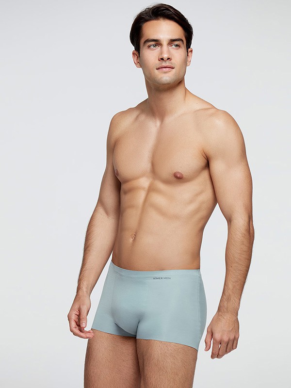 爱慕先生内衣2022春夏季蓝色无痕内裤