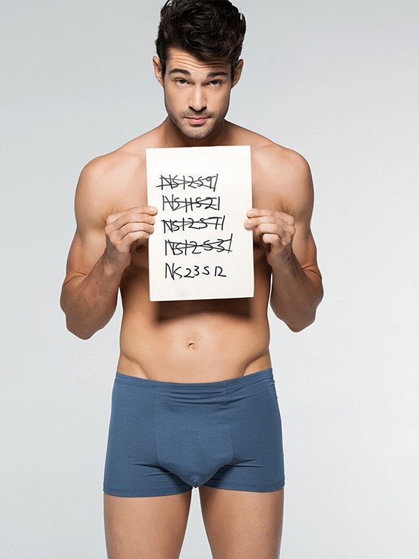 爱慕先生内衣2022春夏季藏蓝色无痕内裤