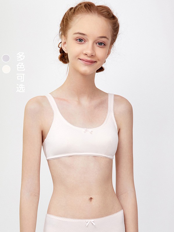 爱慕儿童童装2022春夏季白色少女内衣