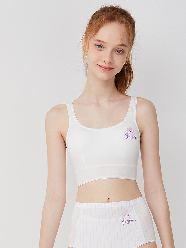 爱慕儿童童装2022春夏季白色少女内衣