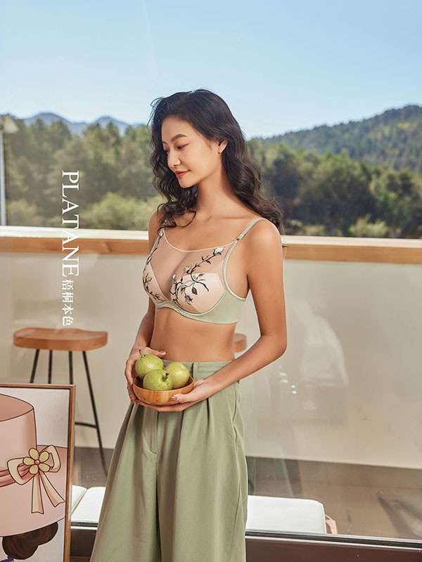 梧桐本色内衣2022春夏季绿色时尚内衣