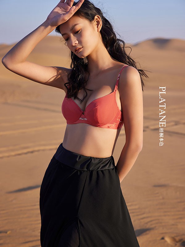 梧桐本色内衣2022春夏季橙色时尚内衣