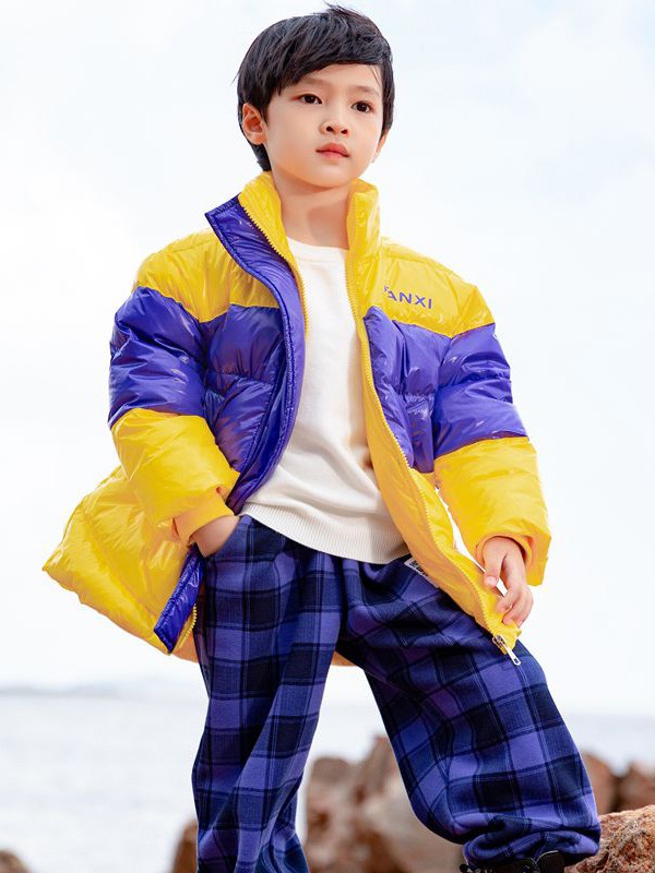 妈爱家童装2021秋冬季黑色格子长裤