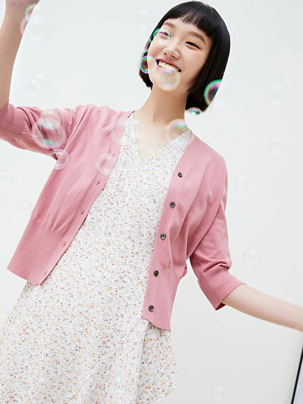 indicia女装2022春夏季白色波点连衣裙