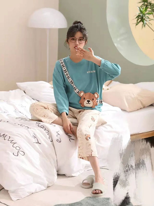 新乙坊内衣2022春夏季蓝色时尚内衣