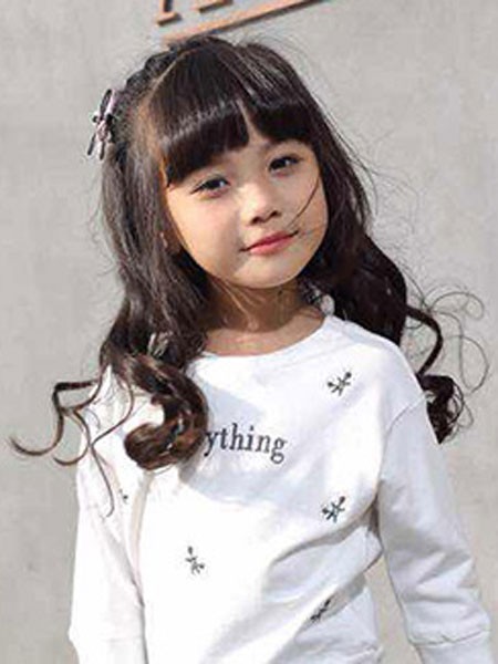 喜拍拍童装2022春夏季白色印花T恤