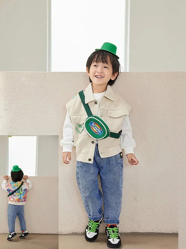 魔方2021秋冬季蓝色纯色长裤