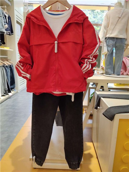 达巴童装2022春夏季黑色纯色长裤