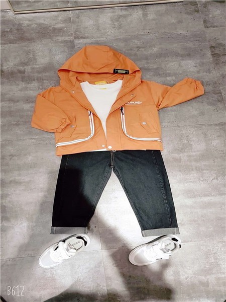 达巴童装2022春夏季黑色纯色长裤