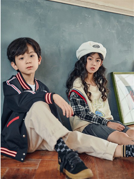 天赐天使童装2021秋冬季白色纯色长裤